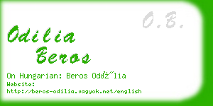 odilia beros business card